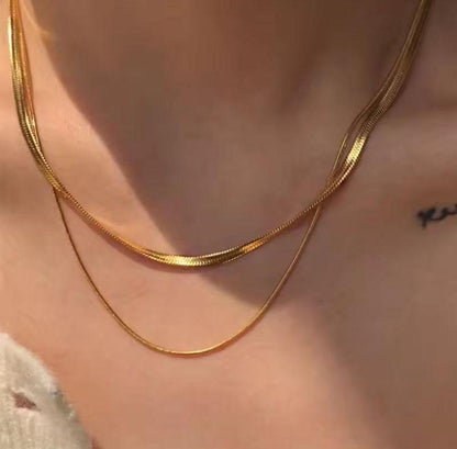 Elena-Layered Duo Necklace