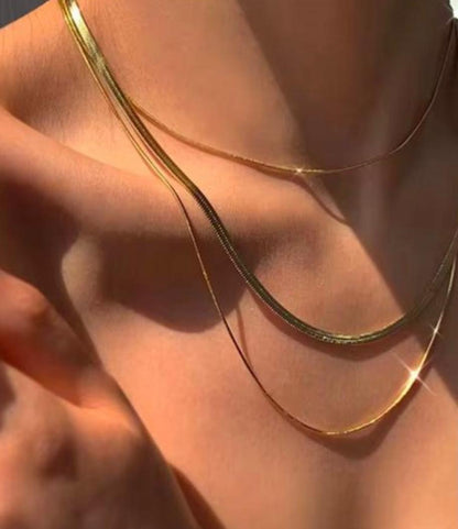 Elena-Layered Duo Necklace